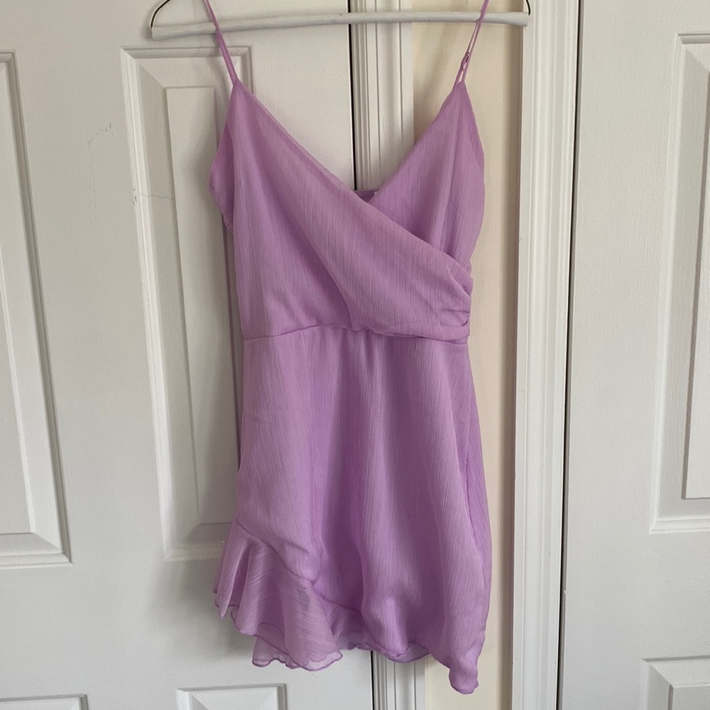 Lucy in the Sky - mini purple dress - size small